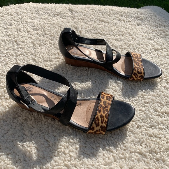 Sofft cheetah wedge sandal strappy INNIS - Picture 4 of 17